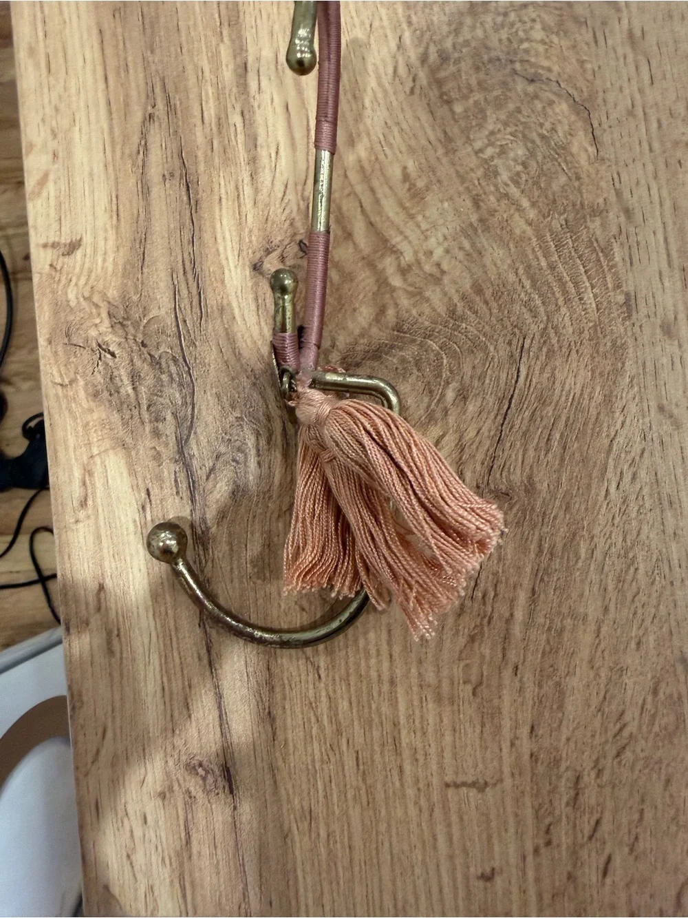 The Anthropologie C Fringed Monogram Hook